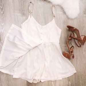 SASHA ROSE White Angelic Windy Romper